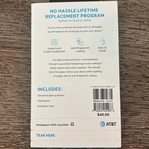 iPhone 11/XR tempered glass screen protector - Picture 2 of 2